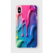 Karsu Design iPhone X/xs Uyumlu Baskılı Şeffaf Telefon Kılıfı | Koleksiyon: Abstract Color Splash