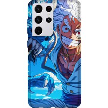 Karsu Design Samsung Galaxy S21 Ultra Uyumlu Baskılı Şeffaf Telefon Kılıfı | Koleksiyon: Anime Style 2