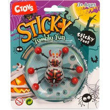 Ctoys Yapışkan Sallanan Oyuncak Örümcek Gri