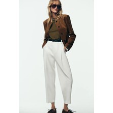 Açelya Okcu Premium Vento Orta Bel Kısa Paça Lycra Pantolon