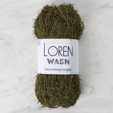 Hobibahçem Loren Wash Asker Yeşili El Örgü Ipi - R141 - 34031