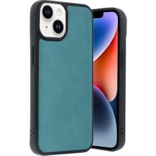 SHC4200 Iphone 14 Kılıf Aras Deri Kapak - Yeşil