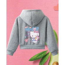 Haha Kız Çocukları Için Hello Kitty Baskılı Ceket