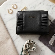 Fırfır Detaylı Deri Cüzdan