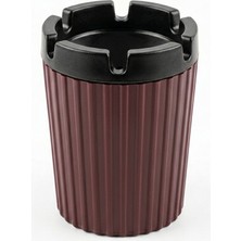 Mega Oto Market Kiremit Rengi Araç Içi Kokusuz Küllük – Kapaklı, Koku Önleyici, Kaymaz Tabanlı