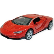 Çek Bırak Metal Arabalar 12 cm - 6632-40 - Kırmızı (Lisinya)