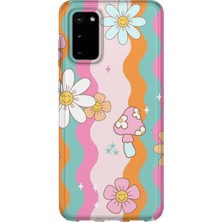 Karsu Design Samsung Galaxy S20 Uyumlu Baskılı Şeffaf Telefon Kılıfı | Koleksiyon: Y2K Retro Patterns