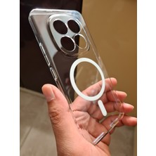 Pirok Store Xiaomi Redmi Note 15 Pro 4G Magsafe Uyumlu Kablosuz Şarj Destekli Sararmaz Sert Mika Kristal Netliğinde Ultra Ince Hafif Pc Kılıf