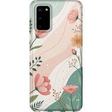 Karsu Design Samsung Galaxy S20 Fe Uyumlu Baskılı Şeffaf Telefon Kılıfı | Koleksiyon: Vintage Floral