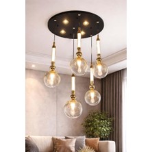 Eray Aydınlatma 10032-5 Li Sarkıt Camlı LED Avize