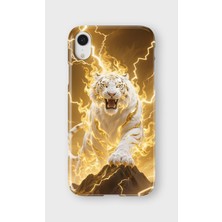 Karsu Design iPhone Xr Uyumlu Baskılı Şeffaf Telefon Kılıfı | Koleksiyon: Tiger Energy
