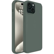 İlk El Grup Ieg™  Iphone 15 Plus Kılıf First Silikon - Koyu Yeşil