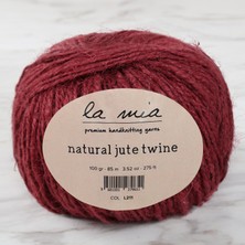 Hobibahçem La Mia Natural Jute Twine 100 gr Bordo Jüt Ip - L211 - 34105