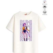 Belya Kids Wear Kız Çocuk Tam Kalıp Hun Tasarım 9 Oversize Tişört