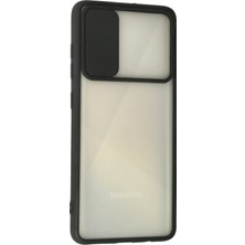 İlk El Grup Ieg™  Samsung Galaxy A71 Kılıf Palm Buzlu Kamera Sürgülü Silikon - Siyah