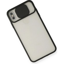 İlk El Grup Ieg™  Iphone Xs Max Kılıf Palm Buzlu Kamera Sürgülü Silikon - Siyah