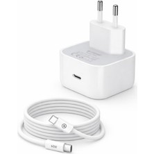 Bubitechh 40W Usb-C Hızlı Şarj Adaptörü 60W Type-C Kablo 1m iPhone Android Uyumlu Beyaz