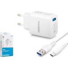 Nodar ND1010 Qualcomm Quick Charge 3.0 Type-C 18W 3.4A Hızlı Şarj Seti