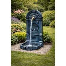 Balyaman Istiridye Model Turkuaz Bahçe Çeşmesi Osmanlı Musluk Hediyeli