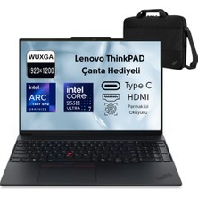 Lenovo Thinkpad E16 G3 Intel Ultra 7 255H 32GB 2tb SSD 140T Grafik  16" Wuxga Windows 11 Home  Taşınabilir Bilgisayar 21SR006RTX Wh6