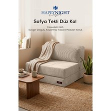 Happynight Comfort Sofya Tekli Koltuk Düz Kol| Oyun Koltuğu | Sünger Koltuk | Sinema Koltuğu. 90X90 cm | Fitilli Kadife