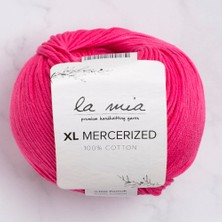 Hobibahçem La Mia Xl Mercerized Fuşya El Örgü Ipi - 35 - 33763