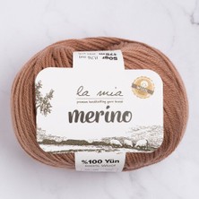 Hobibahçem La Mia Merino Kahverengi El Örgü Ipi - L137 - 33795