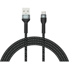 Siyah Shira Serisi Micro USB Kablo 2 Metre