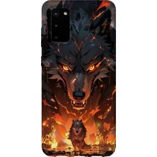 Karsu Design Samsung Galaxy S20 Fe Uyumlu Baskılı Şeffaf Telefon Kılıfı | Koleksiyon: Alpha Wolf