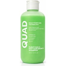 Quad Unisex Saç Dökülmesine Karşı Hızlı Uzatan Şampuan Biberiye Biotin Keratin Kolajen 250 ml