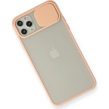 İlk El Grup Ieg™  Iphone 11 Pro Max Kılıf Palm Buzlu Kamera Sürgülü Silikon - Pembe