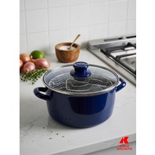 Köklü Züccaciye Emaye Kızartma Tenceresi