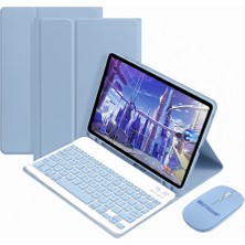 Microcase Lenovo Idea Tab 11 INCH/K11 2.nesil / TB336FU - TB336ZU Tablet Için Bluetooth Klavye ve Mouse + Kılıf Bkk6