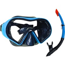 Star Diving Dalış Maskesi ve Snorkel Yetişkin - 51712-MAVİ (Lisinya)