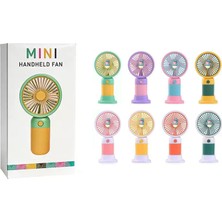 MAROOBLE 3 Kademeli Mini El Fanı Şarjlı Taşınabilir Vantilatör – Sevimli Figürlü (Çok Renkli)
