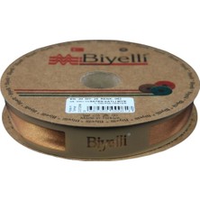 Hobibahçem Biye Saten Katlı 062 Açık Hardal 2 cm 25 Metre %100 Polyester