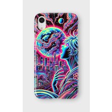 Karsu Design iPhone Xr Uyumlu Baskılı Şeffaf Telefon Kılıfı | Koleksiyon: Vaporwave Retro