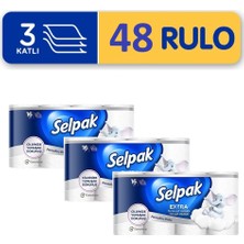 Selpak Tuvalet Kağıdı Extra Pamuksu Doku 48 Rulo