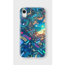 Karsu Design iPhone Xr Uyumlu Baskılı Şeffaf Telefon Kılıfı | Koleksiyon: Cyberpunk Theme