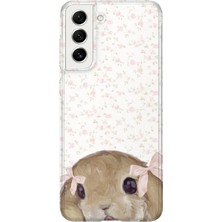 Karsu Design Samsung Galaxy S21 Uyumlu Baskılı Şeffaf Telefon Kılıfı | Koleksiyon: Soft Girl Clean Aesthetic