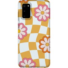 Karsu Design Samsung Galaxy S20 Plus Uyumlu Baskılı Şeffaf Telefon Kılıfı | Koleksiyon: Y2K Retro Patterns