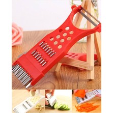 Kiesa 5 In 1 Fonksiyonel Jülyen Kesme, Dilimleme ve Soyacak Paslanmaz Çelik Çok Işlevli Aparat