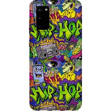Karsu Design Samsung Galaxy S20 Plus Uyumlu Baskılı Şeffaf Telefon Kılıfı | Koleksiyon: Grafitti Street Art