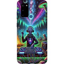 Karsu Design Samsung Galaxy S20 Fe Uyumlu Baskılı Şeffaf Telefon Kılıfı | Koleksiyon: Vaporwave Retro
