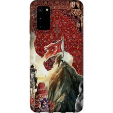 Karsu Design Samsung Galaxy S20 Uyumlu Baskılı Şeffaf Telefon Kılıfı | Koleksiyon: Göktürk Inscriptions