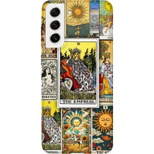 Karsu Design Samsung Galaxy S22 Plus Uyumlu Baskılı Şeffaf Telefon Kılıfı | Koleksiyon: Tarot Cards