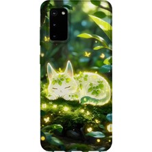 Karsu Design Samsung Galaxy S20 Uyumlu Baskılı Şeffaf Telefon Kılıfı | Koleksiyon: Anime Animal Characters