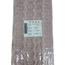 Hobibahçem Dantel Polyester Sanal Tül Bant Y.pudra 14,50 Metre En 3 cm ON-1517-PU