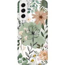 Karsu Design Samsung Galaxy S22 Uyumlu Baskılı Şeffaf Telefon Kılıfı | Koleksiyon: Minimal Floral Line Art