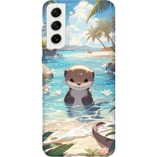 Karsu Design Samsung Galaxy S21 Fe Uyumlu Baskılı Şeffaf Telefon Kılıfı | Koleksiyon: Anime Animal Characters